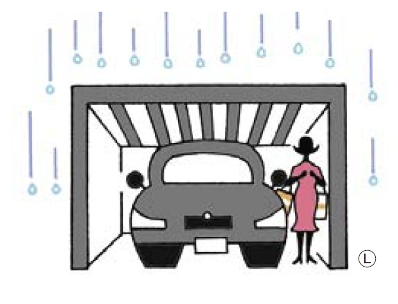 カーポートのメリット1:雨の日に濡れずに乗り降りが可能