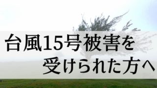 台風15号被害は火災保険の適用ができます