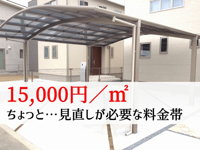 【平米料金1.5万円】ちょっと高いので見直しが必要な料金帯