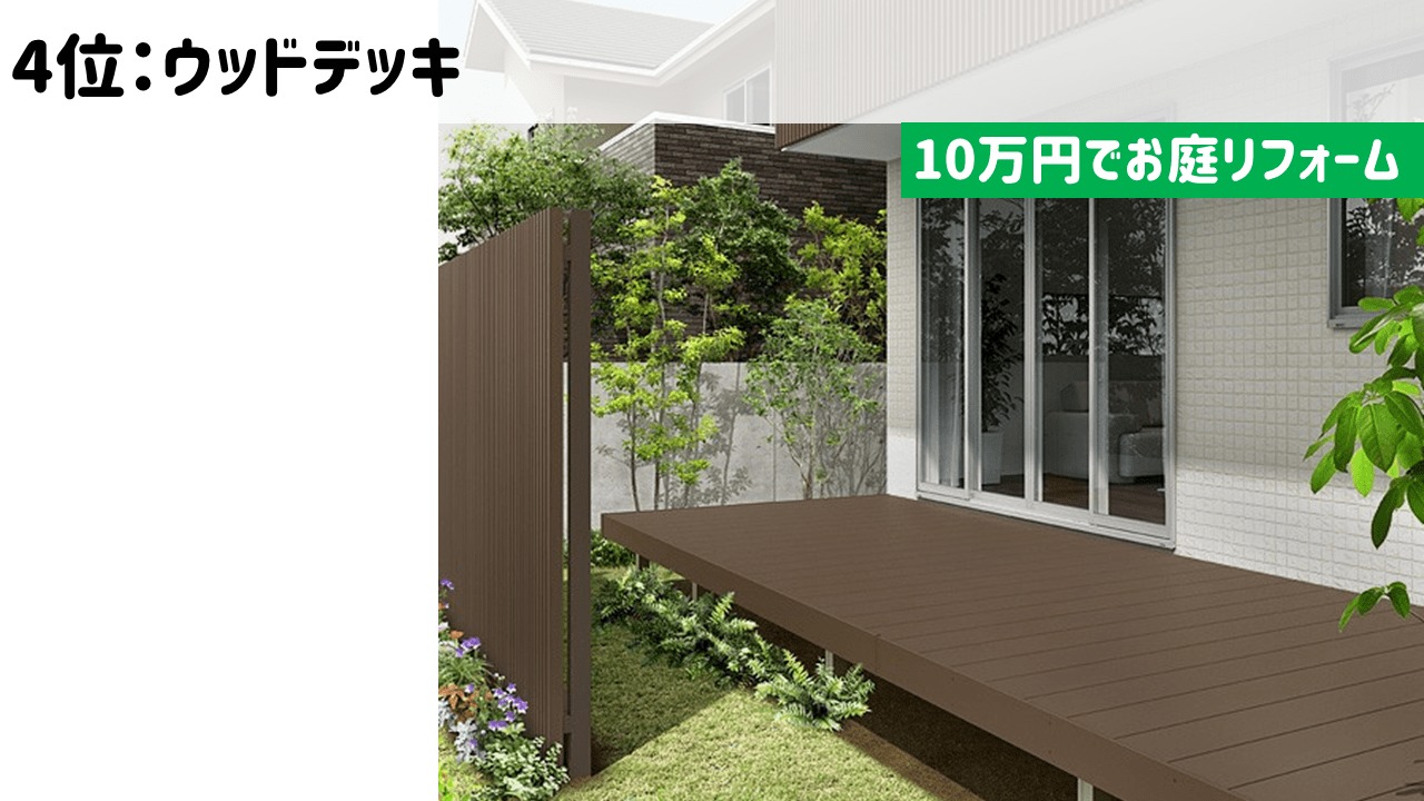 10万円のお庭リフォーム方法TOP5【満足度順】