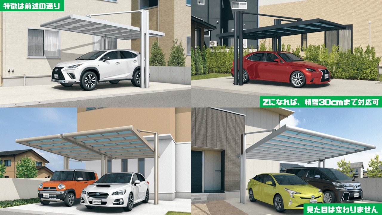 三協アルミのカーポート⑩フォーグZの特徴