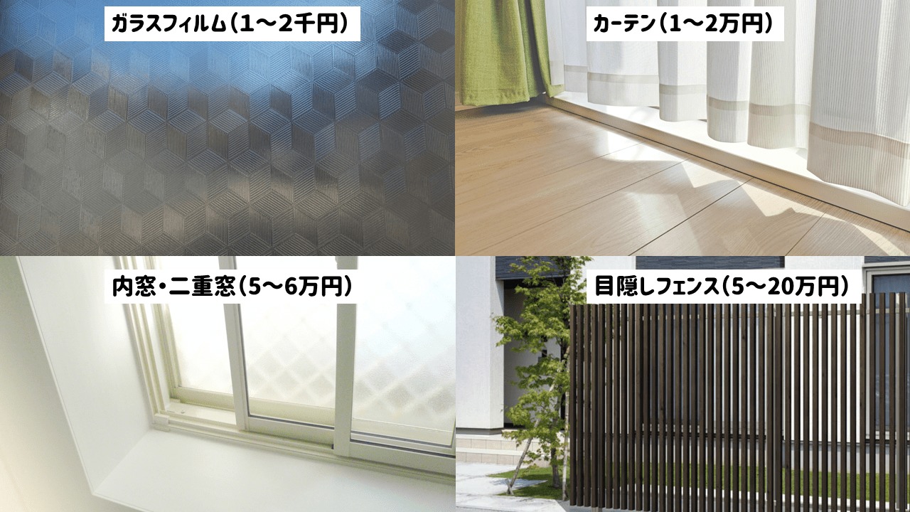 目隠しの方法