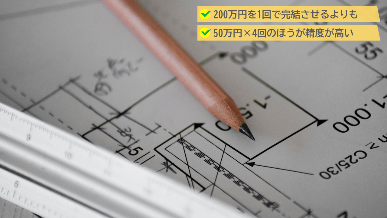 外構を分割で作る